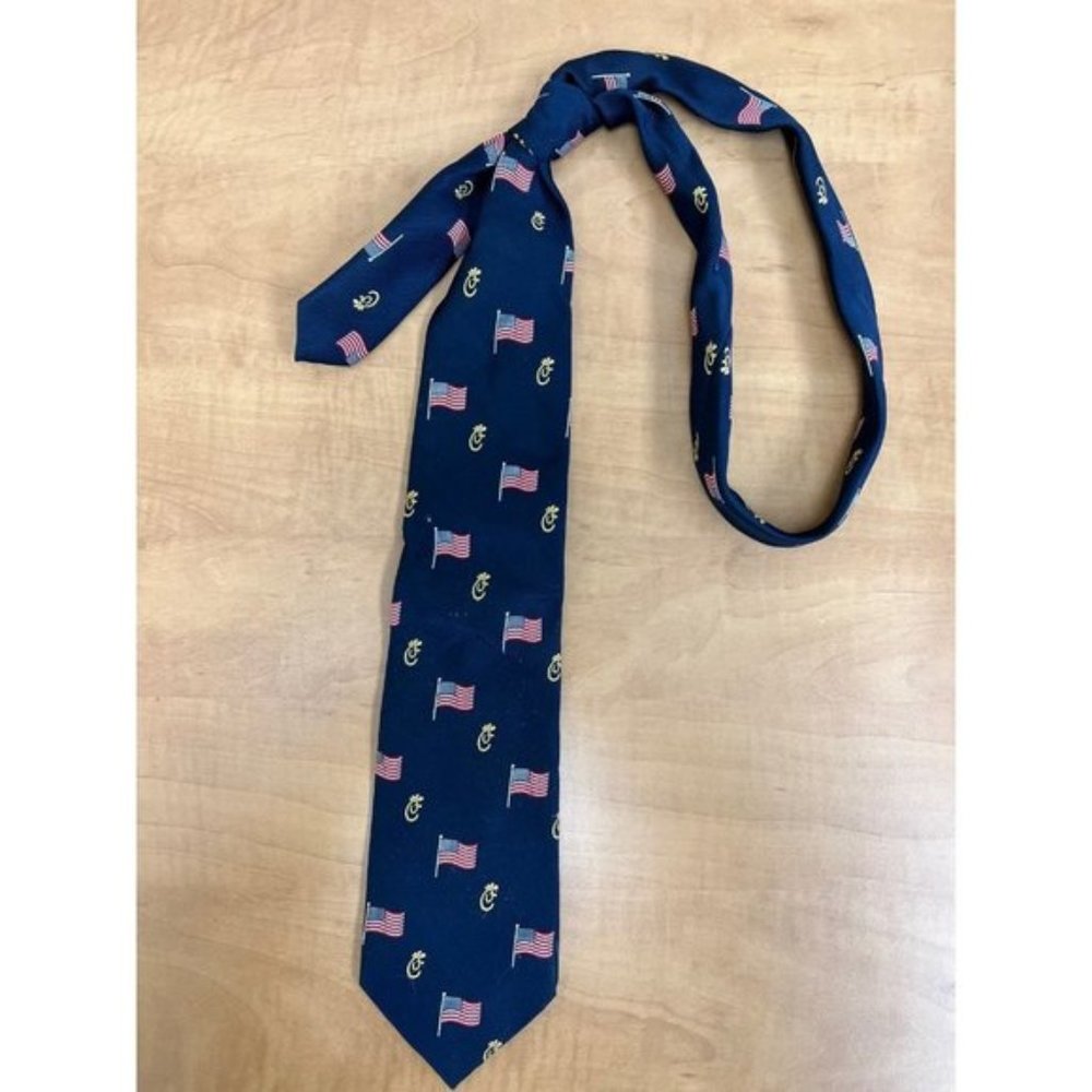 Chick-fil-A American Flag Dark Blue Tie
